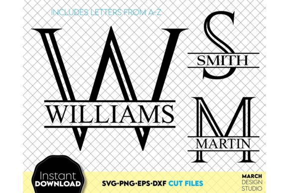 Download Monogram | Split Monogram SVG | Letters - Monogram Collection
