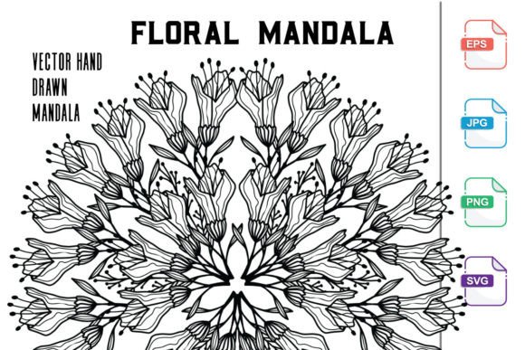 Download Flower Mandalas Coloring for Book - Flower Collection