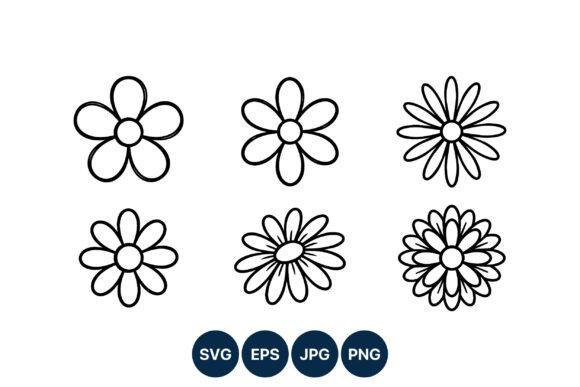 Download Simple Daisy Flower Icons - Premium Resources