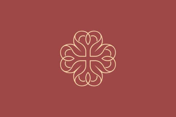 Download Heart Shape Petals Flower Feminine Logo. - Flower Collection